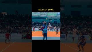 pakistan volleyball player mazar spike