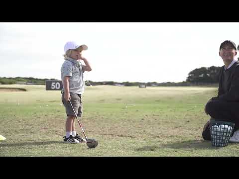 Adorable 3-year-old mic'd up at MyGolf clinic with mum Sarah Jane Smith | Golf Australia