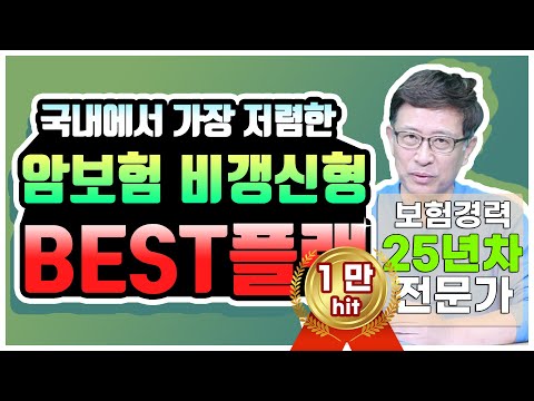 암보험추천 비갱신형 가입요령 가성비 좋은 상품은? 국내에서 가장 저렴한 BEST플랜을 소개합니다!