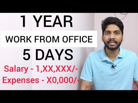 1 Year 5 Days WORK FROM OFFICE (Telugu) | Expenses | Work Life | Office Politics