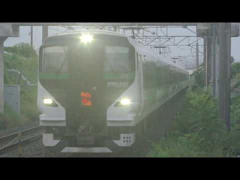 特急あずさ86号　みどり湖駅通過