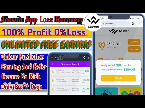 Acewin Earning App | Acewin App Withdrawal Proof | Acewin App Se Paise Kaise Kamaye | Colour Tricks