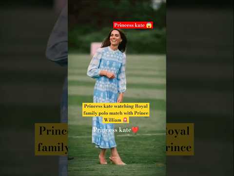 Princess kate attend at royal Polo match 2023 with Prince William uk fashion #shorts #katemiddleton