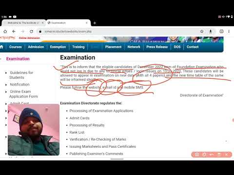 Foundation Exam Technical Issue