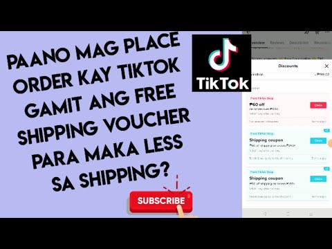 Paano mag place order Kay tiktok gamit Ang free  shipping voucher para Maka less sa shipping?