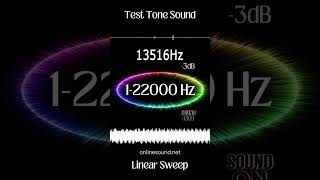 Short Hearing Test. Sound 1-22000 Hz (Linear Sweep) #frequency #sound #hz #hearingtest #lifehacks