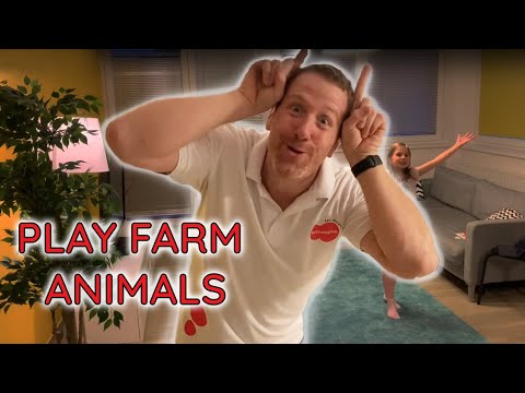 Play Farm Animals At home with Steve and Maggie | Learn English