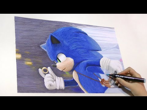 Drawing Sonic The Hedgehog 2020 Movie