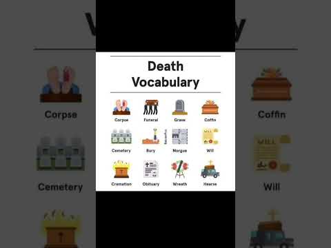 Death Vocabulary #english#englishvocabulary