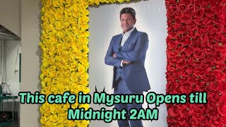 Cafe opens till midnight 2am in Mysuru | le terrace cafe | Gokulam | MysuruFood