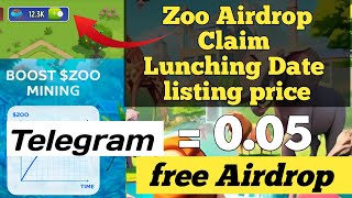 Zoo Airdrop Claim - Listing Date And Price [Don't Miss Out]