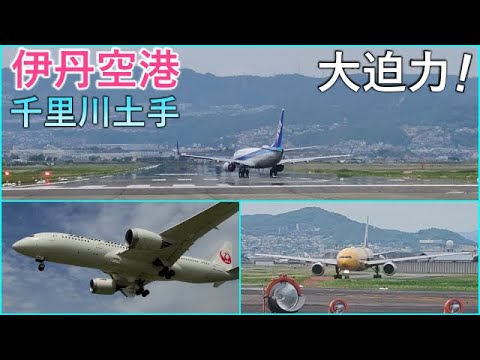 【伊丹・千里川】飛行機がスレスレの大迫力！