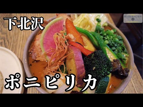 下北沢 スープカレー ポニピリカのもりもり野菜とチキンのカレー