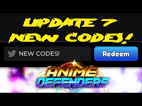 NEW CODES! UPDATE 7 IN ANIME DEFENDERS!