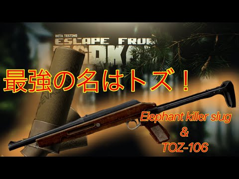 【タルコフ】ワイプイベントで最強になったトズを使うずんだもん実況/TOZ-106/Elephant killer slug