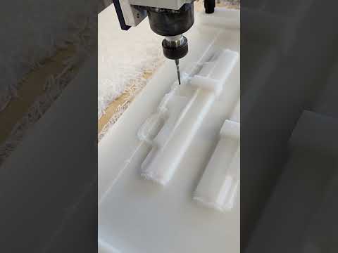 CNC cutting a holster mold #shorts #cncmachining #kydex