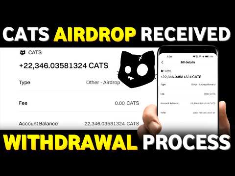 Cats Airdrop Withdrawal Received | Withdrawal Process Step By Step Guide | listing date