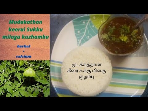 Mudakkathan keerai sukku milagu kara kuzhambu/👆👆🤗😋/priya wow channel