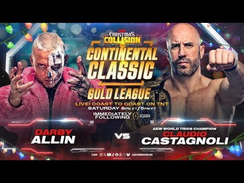 AEW Collision Darby Allin vs Claudio Castagnoli Continental Classic (SIM)