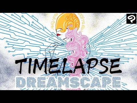 Art Timelapse I Dreamscape I Virtual Goddess I Clip Studio Paint