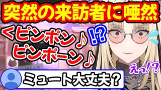 配信中にインターホンが突然鳴りまさかの来訪者に時が止まる虎金妃笑虎【ホロライブ/ホロライブ切り抜き】