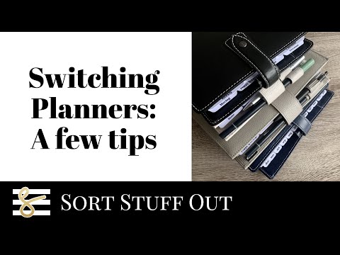 Switching Planners   A few Tips