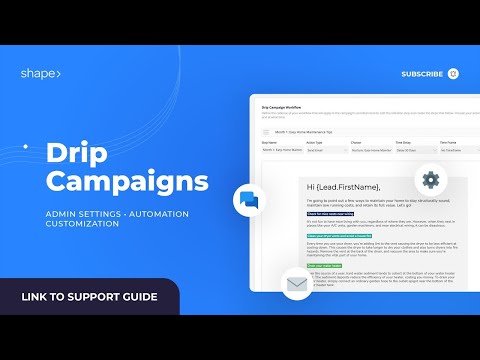 Drip Campaign Automation in Shape Software CRM