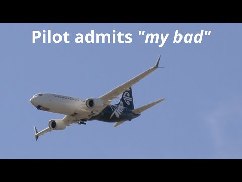 Air New Zealand 737 crashes on landing at NZTO -- pilot says "my bad"