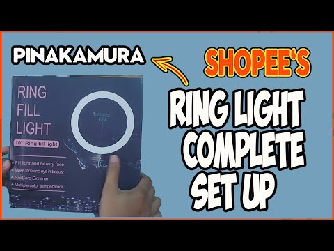 Pinakamurang LED RING LIGHT sa #Shopee with Stand, MICROPHONE & PHONE Holder UNBOXING and REVIEW