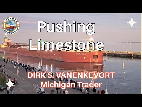 "Pushing Limestone" DIRK S. VANENKEVORT/Michigan Trader arrived in Duluth 10/08/2024