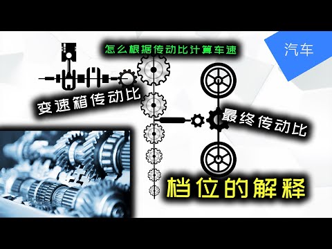 档位的解释 | 传动比 车速 | 变速箱传动比 | 最终传动比 | 档位是什么 | JesseJ 杰西不卡