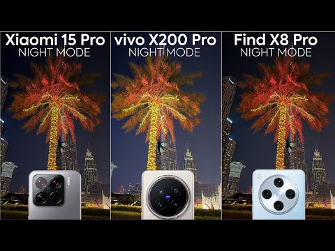 Xiaomi 15 Pro vs Vivo X200 Pro vs Oppo Find X8 Pro Night Mode Camera Test Comparison