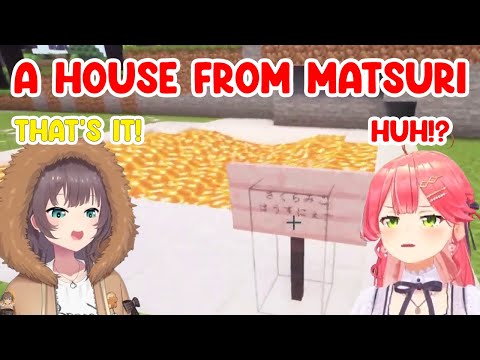 Miko Got a Lava House from Matsuri That Took 8 Hours to Build