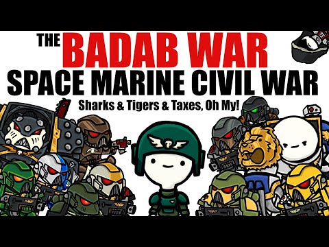 BADAB WAR: Space Marine CIVIL WAR | Warhammer 40k Lore