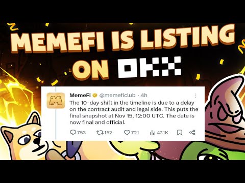 Memefi Listing date Revealed | Memefi will list on OKX | Memefi Allocation