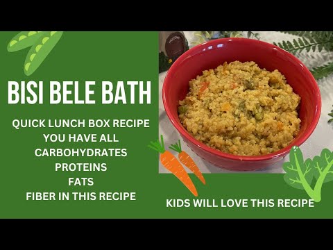 Bisi Bele Bath | Kichdi | Vegetable Dal Rice | Dal rice