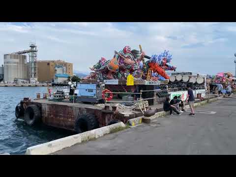 2023青森ねぶた祭り　8月7日　海上運行前の出港待機風景