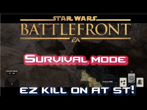 Star Wars Battlefront 2015 Beta - ez AT ST kill on survival mode (normal difficulty)