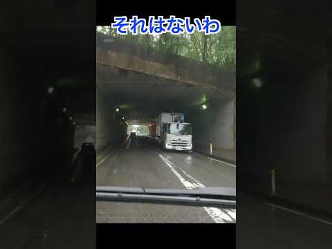 土砂降りが嫌だからってトンネル内で積荷を縛り直すとか…