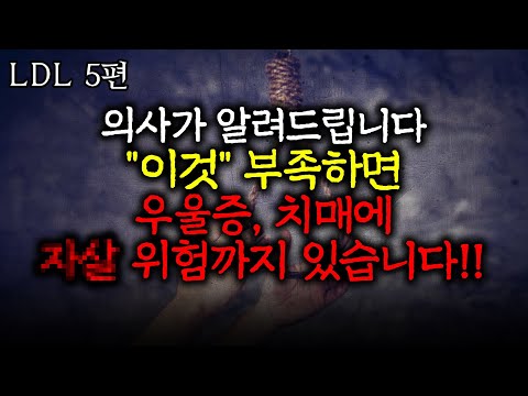 “이것” 부족해지면 우울증. 치매까지 옵니다 [LDL 5편] 난 니가 콜레스테롤에 한짓을 알고있다