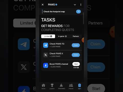 PAWS new task | Check PAWS TG & X | #paws #newtask #check #paws #tg #X #listingdate #tokenallocation