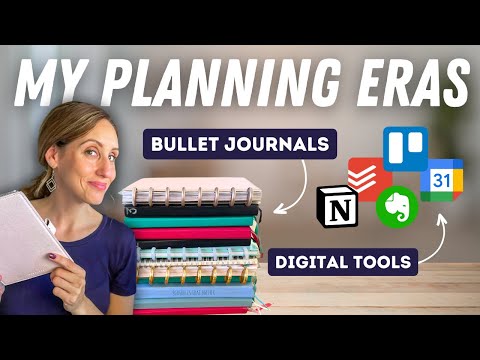 Planner Organization Throughout the Years | Bullet Journaling, Discbound Notebooks + Notion!