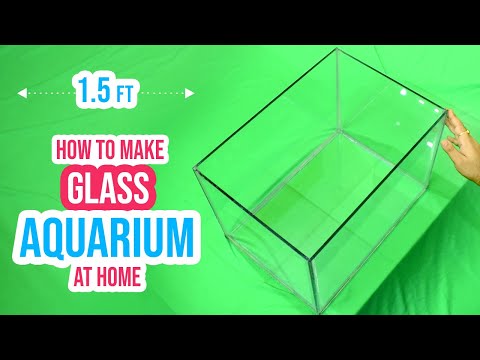 DIY: Building a 1.5 feet Glass Aquarium / Fish Tank at Home 🐟