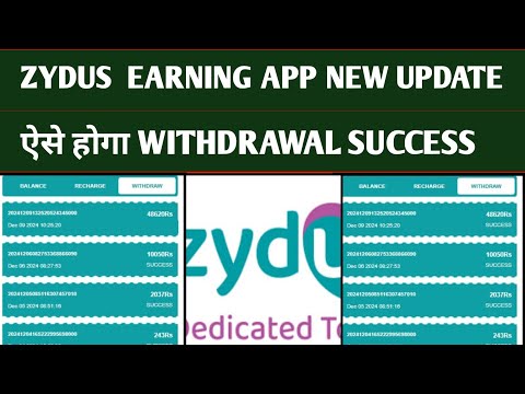 zydus earning app| zydus withdrawal problem| zydus earning app se Paisa kaise nikale