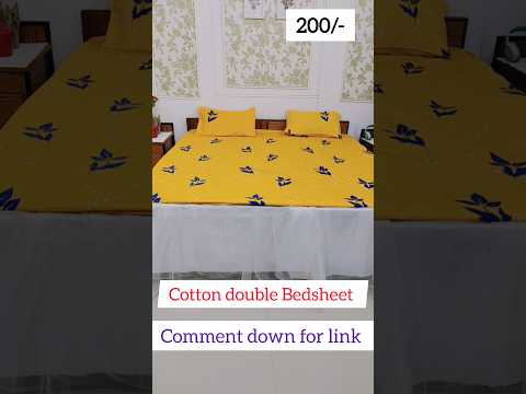 Cotton bedsheet under 200/- #meeshohaul #meesho #meeshofinds #viralshort #ytshort #shortsvideo