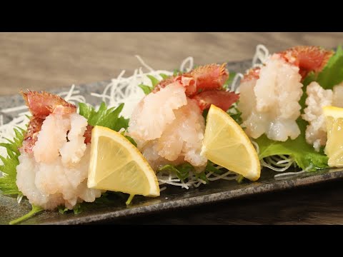 fresh! delicious! How to make hairy crab sashimi