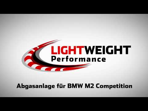 LIGHTWEIGHT BMW M2 Competition Auspuffanlage ab OPF mit EG Genehmigung