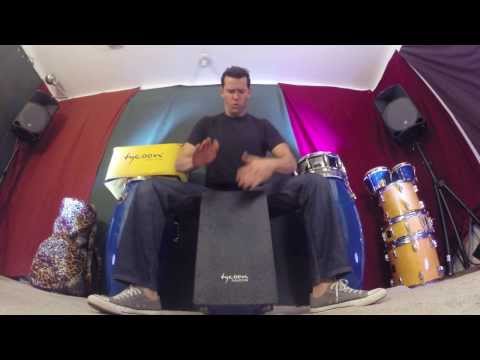 Modern style drum beats on the cajon (Tycoon Percussion)