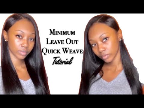 START TO FINISH SIDEPART QUICKWEAVE WITH LEAVEOUT + HOW TO BLEND YOUR LEAVEOUT