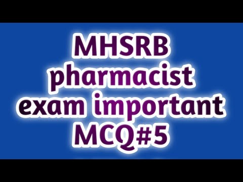 MHSRB pharmacist exam preparation#pharmamcqgovernmentpharmacistexampreparation